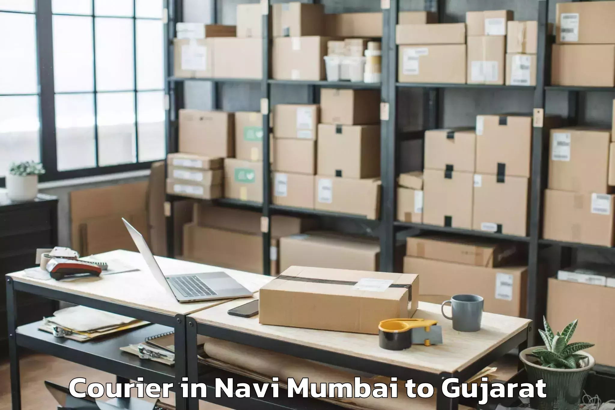 Navi Mumbai to Ahmadabad City Courier